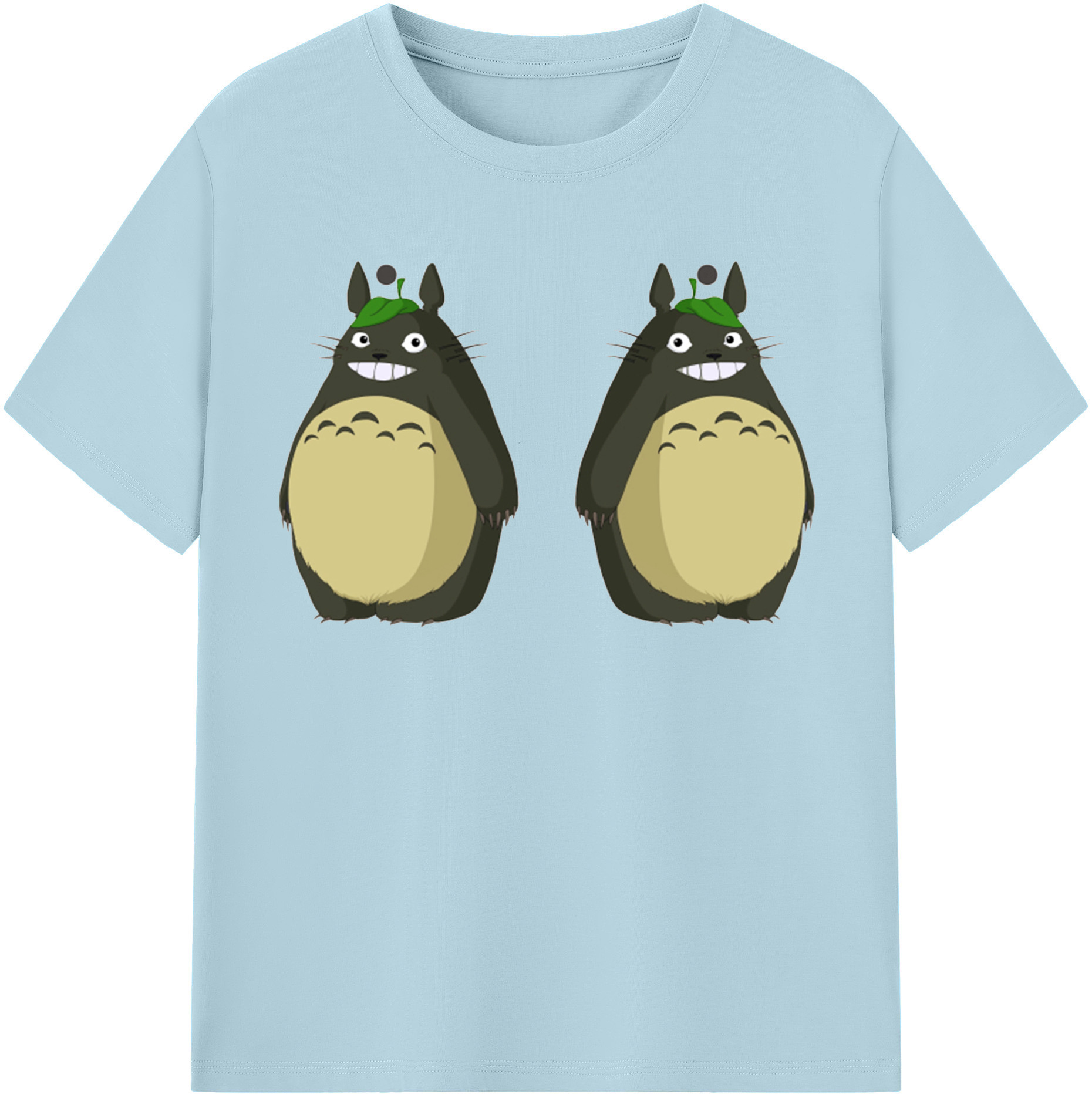 （画像用） となりのトトロ 草壁メイ 草壁サツキ My Neighbor Totoro Satsuki Kusakabe Mei Kusakabe 綿100％半袖Tシャツ（フロントプリント）